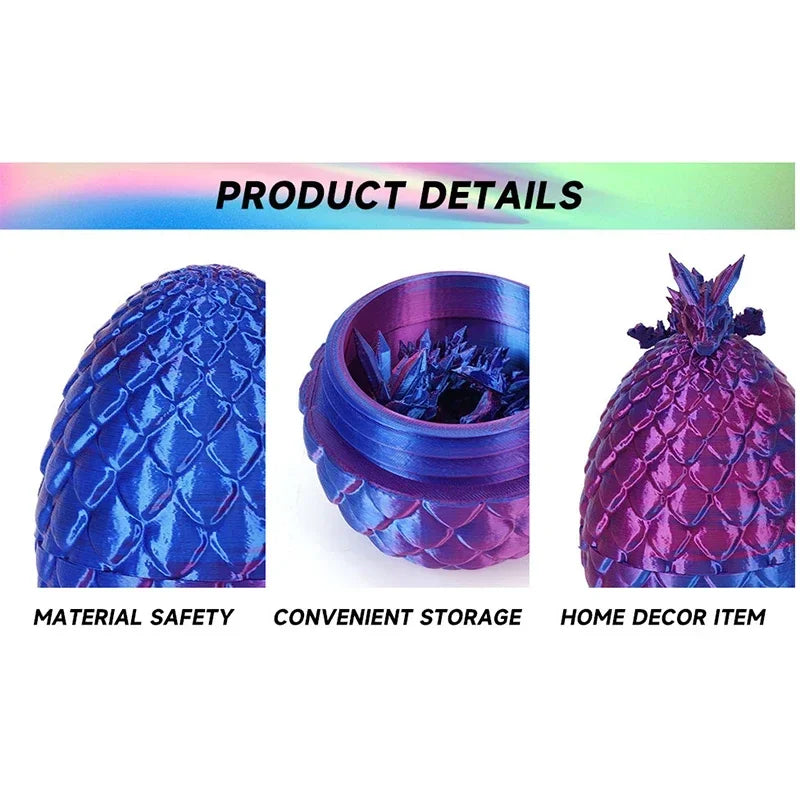 3D Printed Antistress Crystal Dragon - Image 2