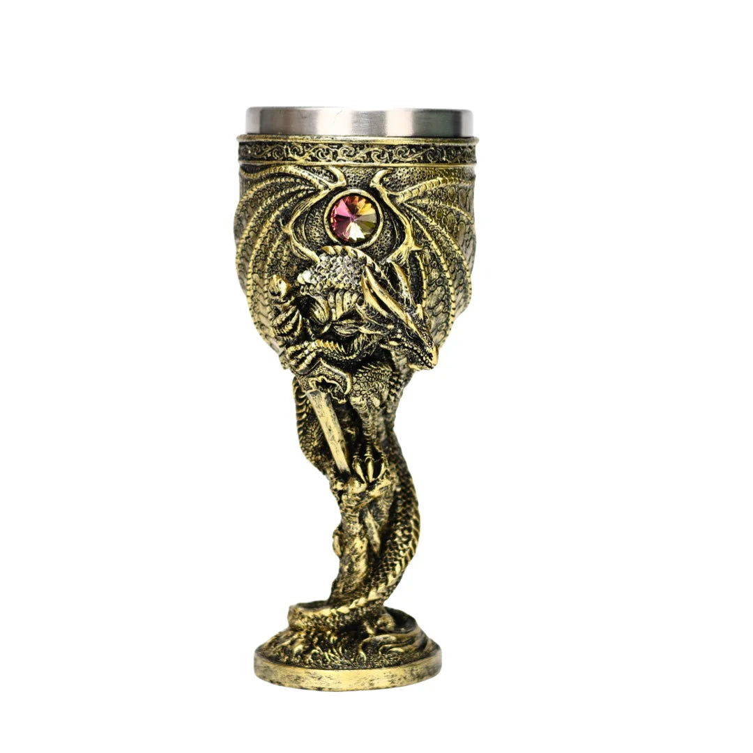 Dragon Wine Glass with Silver Sword - Image 5