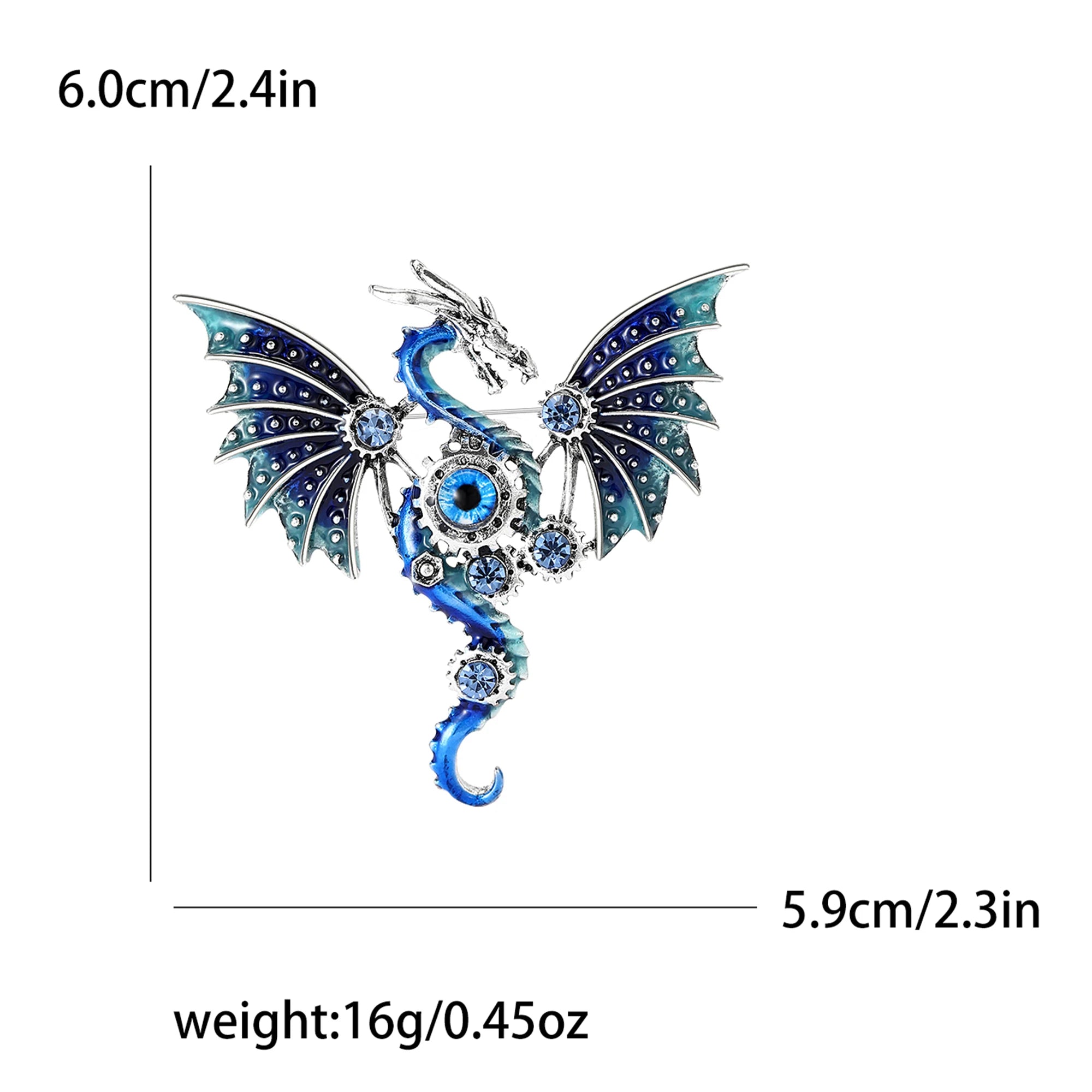 Enamel Dragon Pins for Women - Image 12