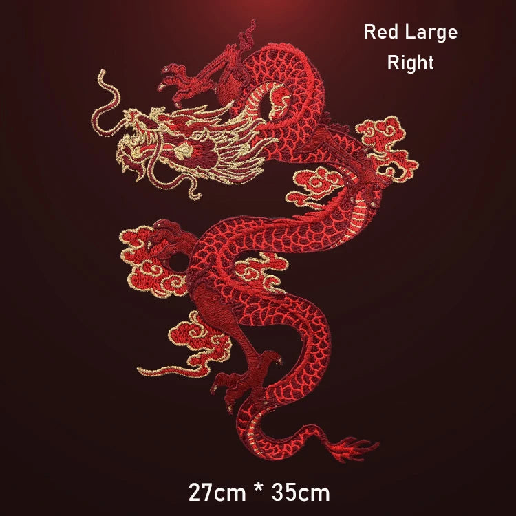AHYONNIEX High-Quality Large Dragon Patches – DIY Embroidered Sew-On Fabric Stickers for Clothes - Image 7