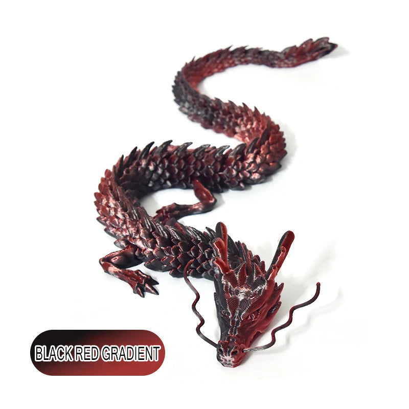 180cm Huge 3D Printed Jointed Loong Figurine – Creative Dragon Ornament for Plants, Rockery & Fish Tank Landscaping Decoration - Image 16