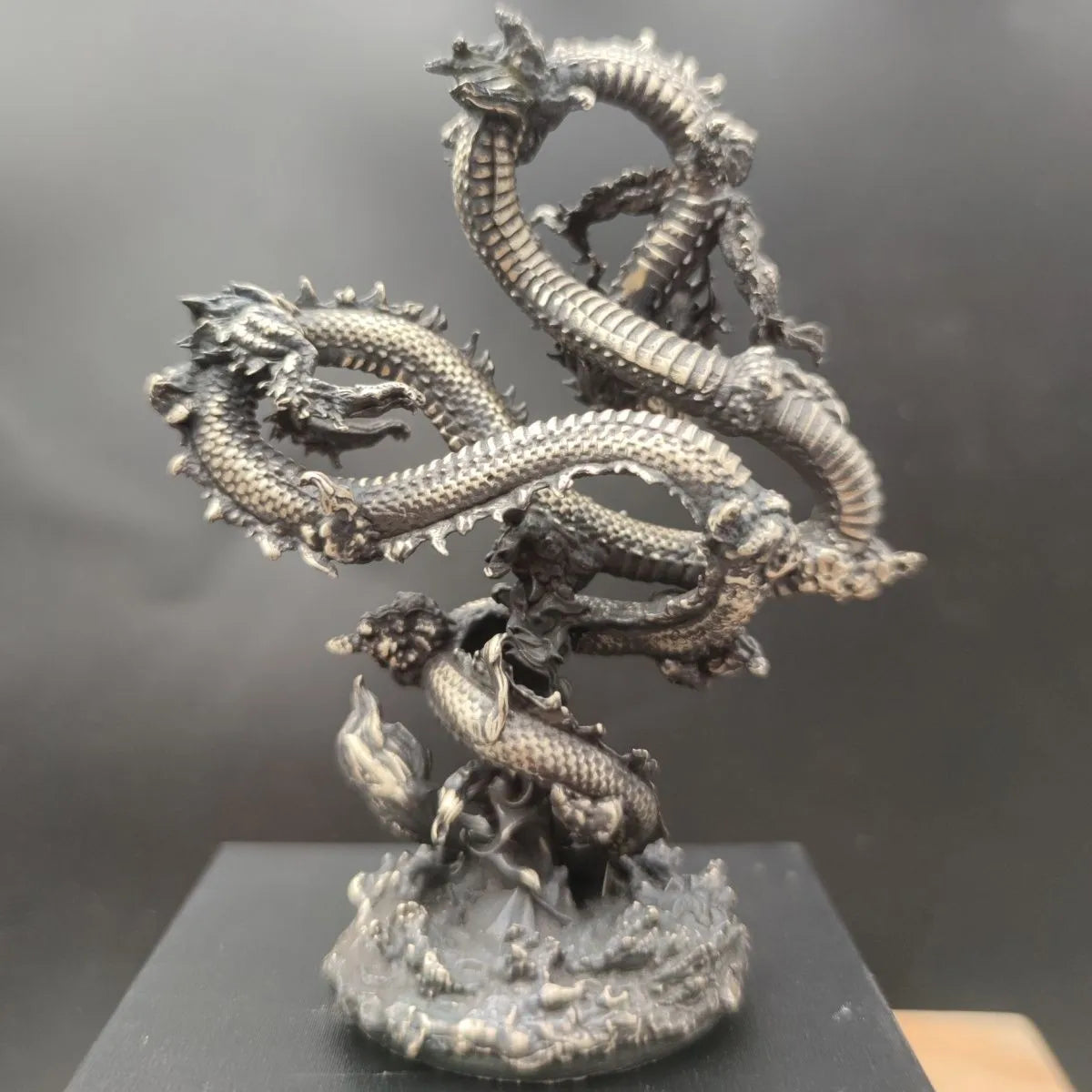 2024 Creative Oriental Dragon Bronze Statue – Animal Metal Figurine for Home & Desktop Decor - Image 5