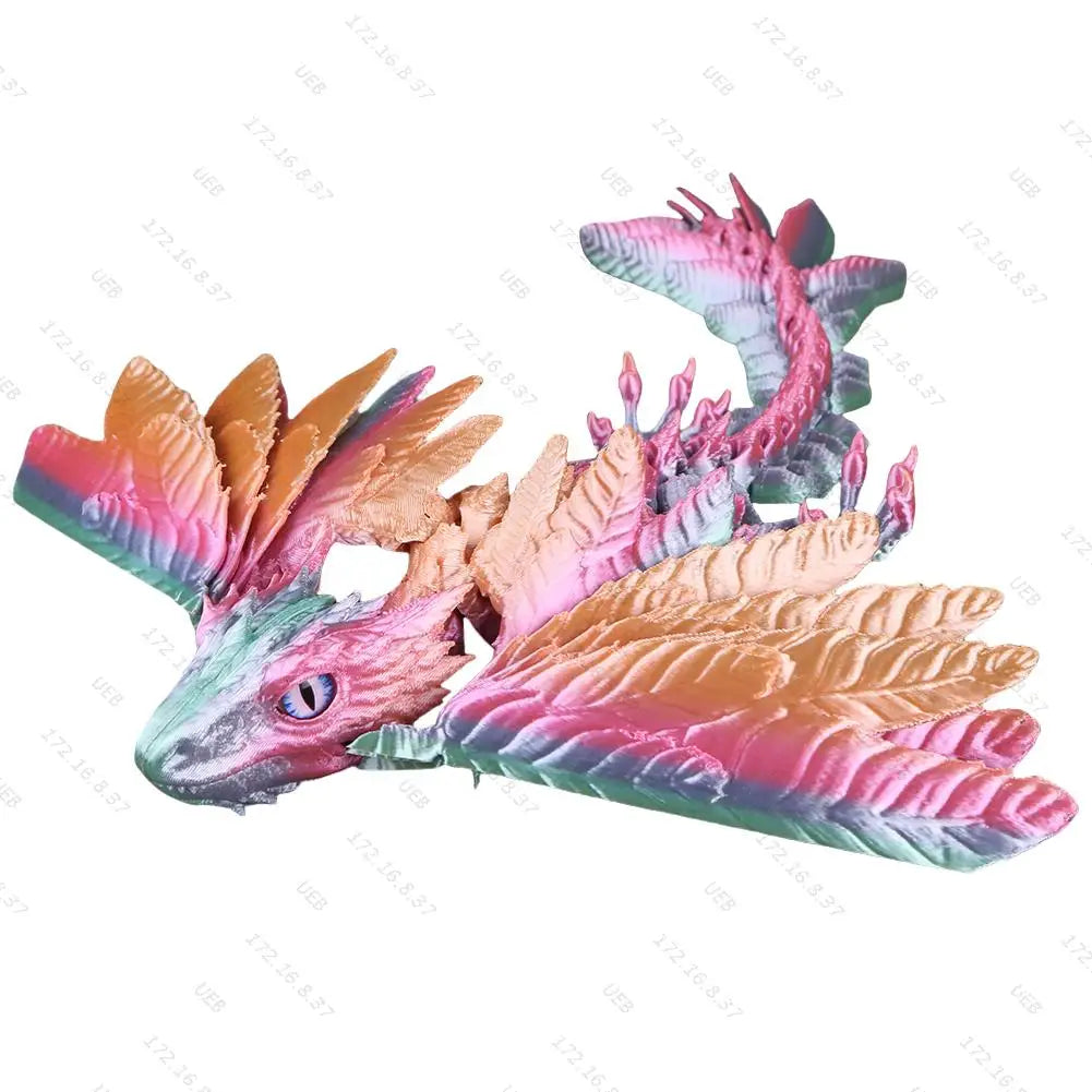 3D Printed Realistic Dragon with Wings - Image 7