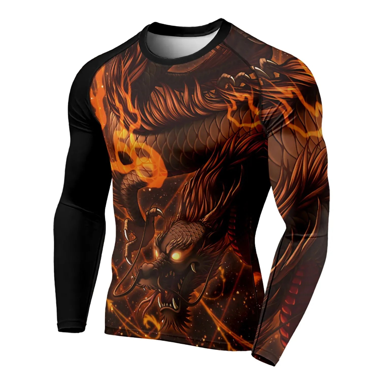 3D Printed Dragon Pattern Men’s T-Shirt - Image 5