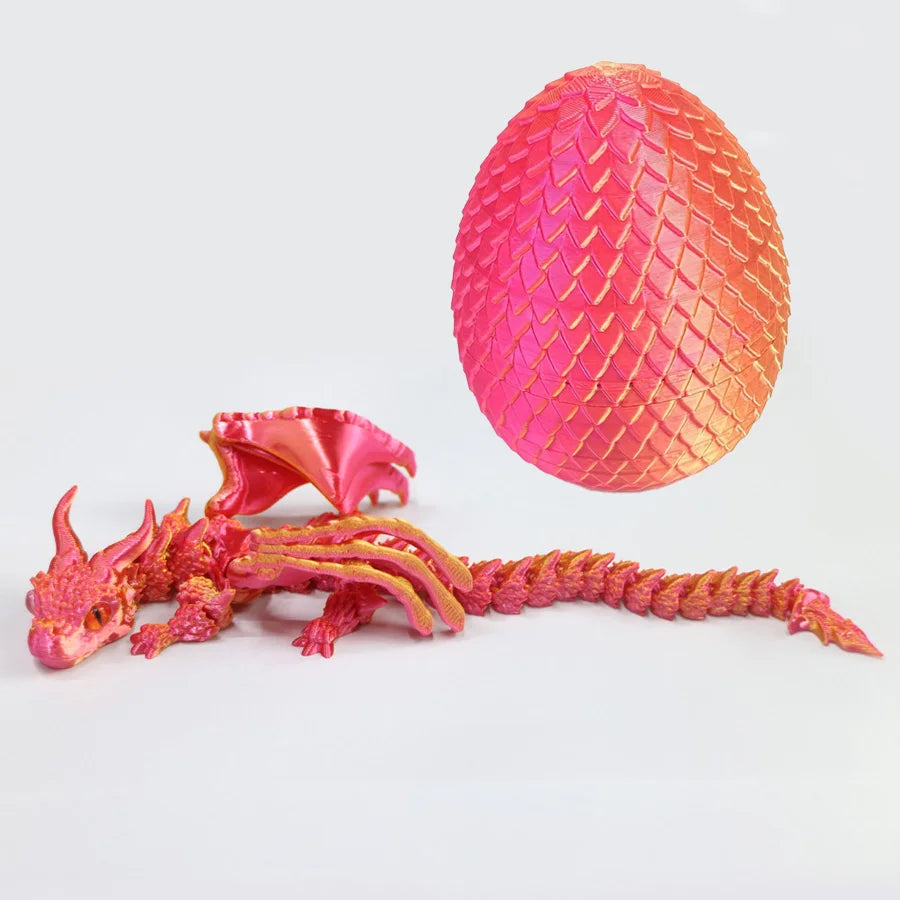 3D Printed Winged Dragon Figurine with Art Deco Resin Sculpture – Tabletop Animal Theme Decor - Image 12