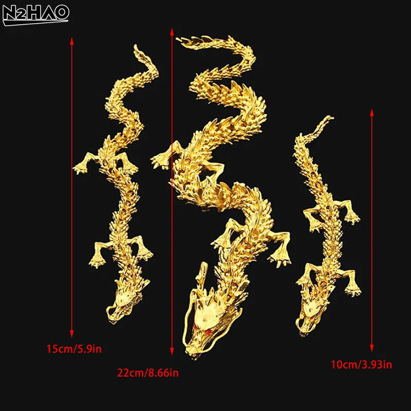 3D Alloy Dragon Model – Rotatable Dragon Tabletop Statue & Creative Kids’ Toy Gift - Image 6