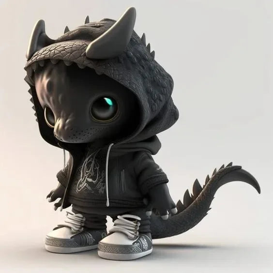 Cool Baby Dragon Resin Statue - Image 10