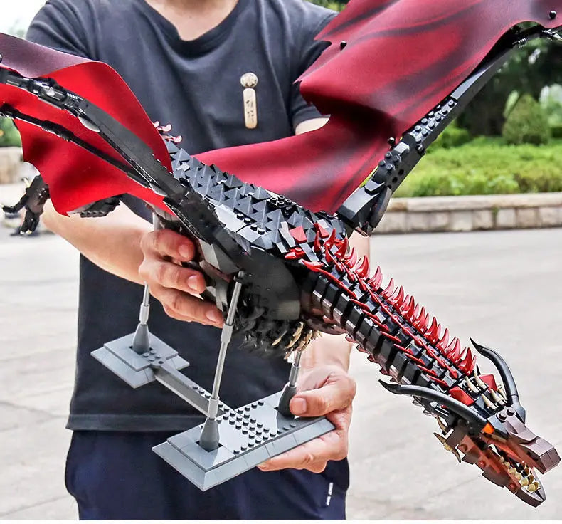 1889pcs Creative MOC Giant Dragon Building Blocks – Movie-Inspired Model for Kids & Collectors - Image 2