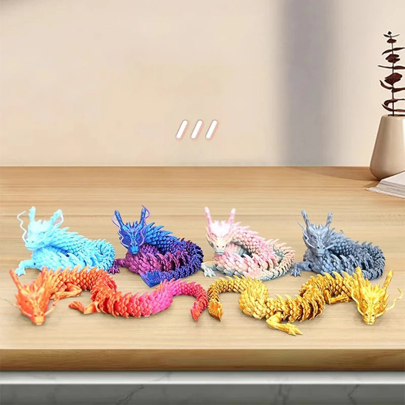 3d Printed Dragon Crystal Flying Dragon Wing Joint Movable Creative Divine Dragon Ornament -20cm/45cm - Image 4