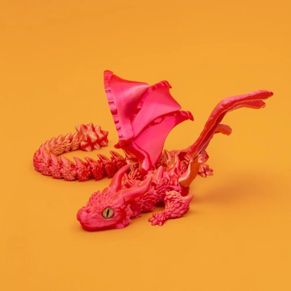 3D Printed Winged Carriage Dragon Figurine - Image 14