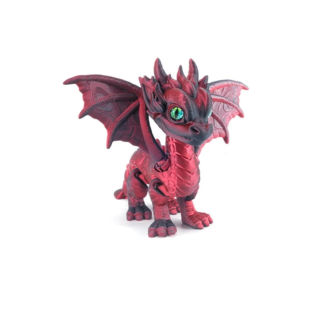 3D Printed Articulated Demon Dragon – Dragon Fidget Toy & Desktop Ornament Figurine - Image 6