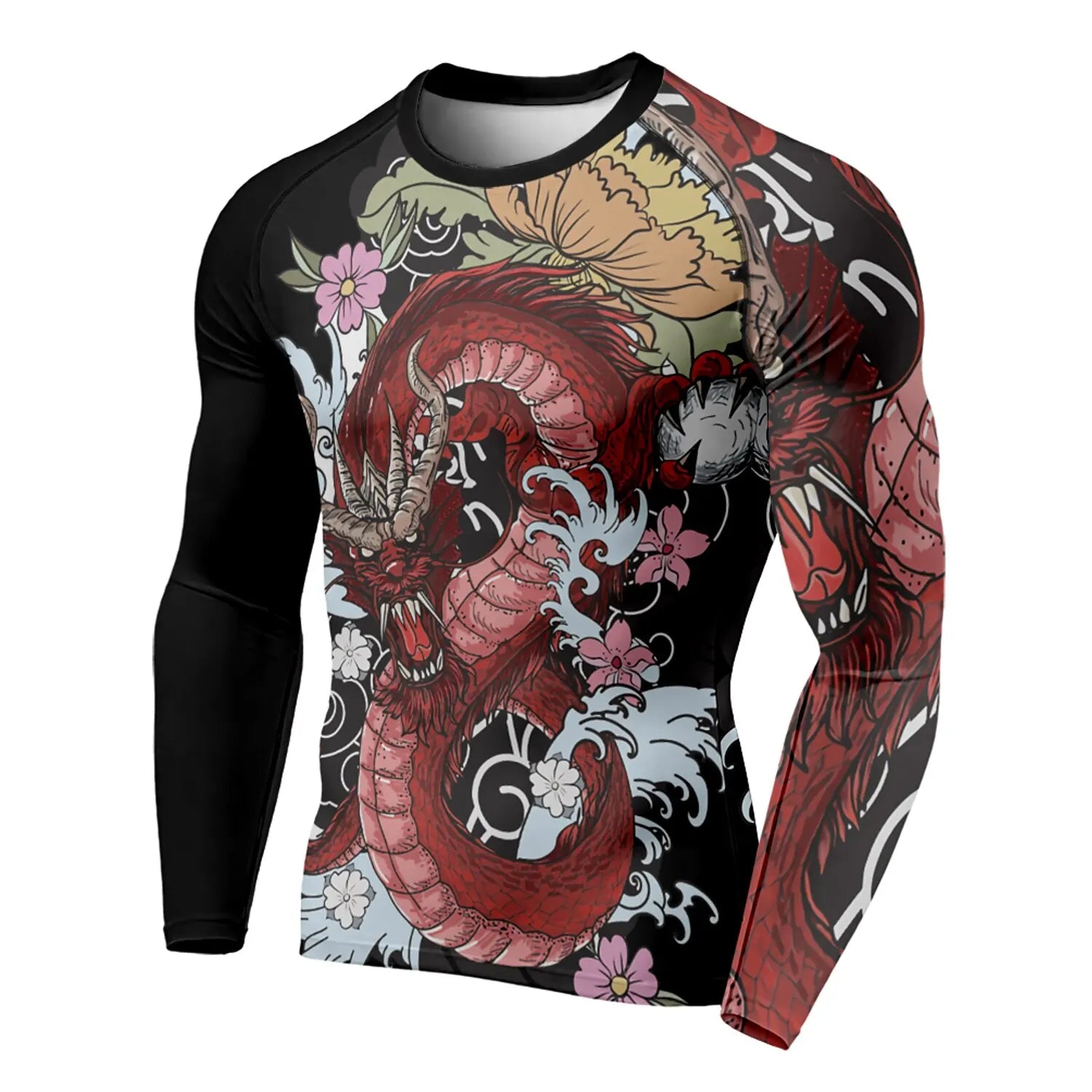 3D Printed Dragon Pattern Men’s T-Shirt