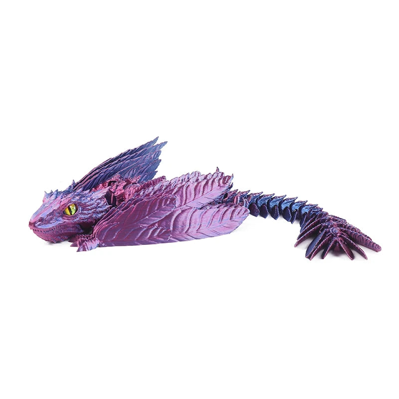3D Printed Feathered Wyvern Dragon – Articulated Fidget Toy & Home Office Decor - Image 14