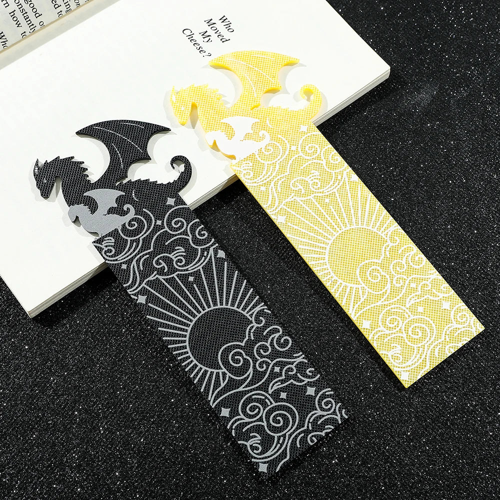 Goth Fourth Wings Dragon Cloud Sun Bookmark - Image 5