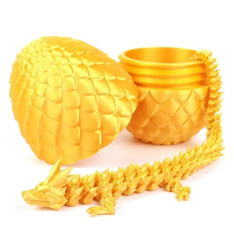 3D Printed Dragon Egg with Fully Articulated Dragon - Image 11