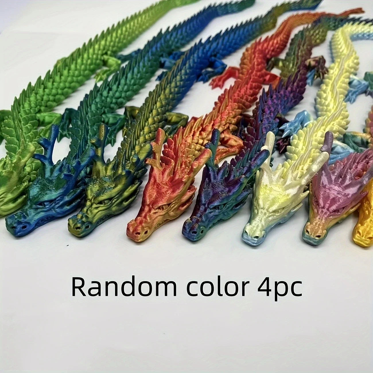 4/12pcs 3D Printed Chinese Dragon Ornaments - Image 7