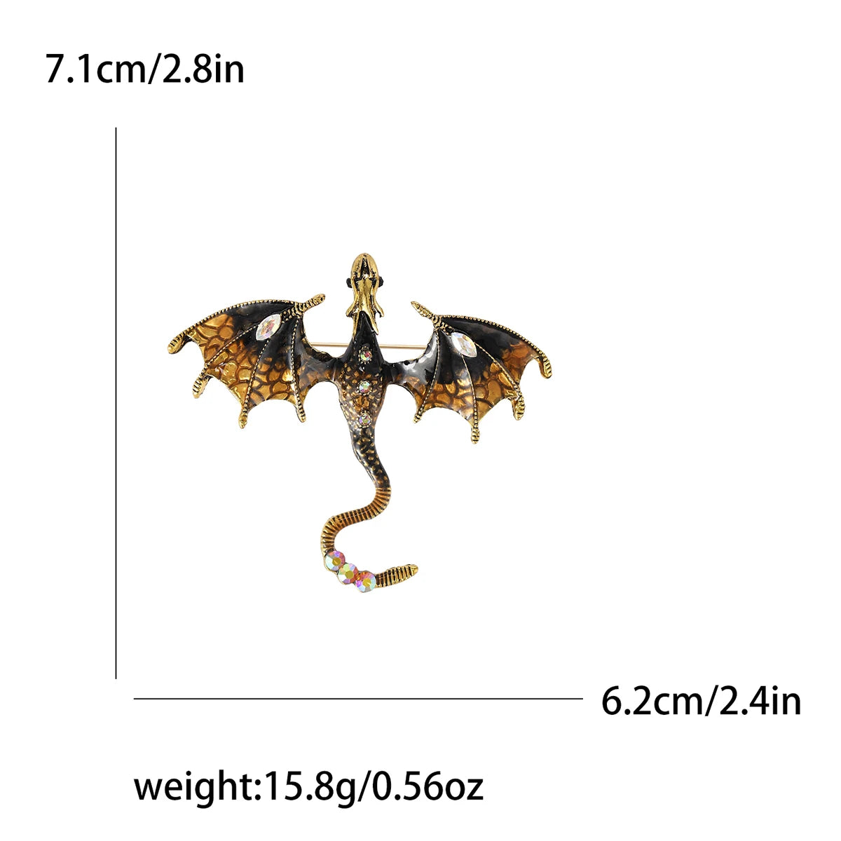 Enamel Dragon Pins for Women - Image 19