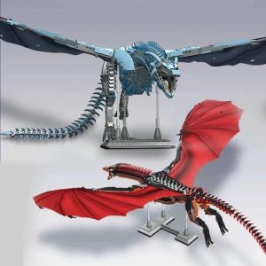 1889PCS Dragon Smaug Building Blocks – Fire-Breathing Dragon Animal Model Toy