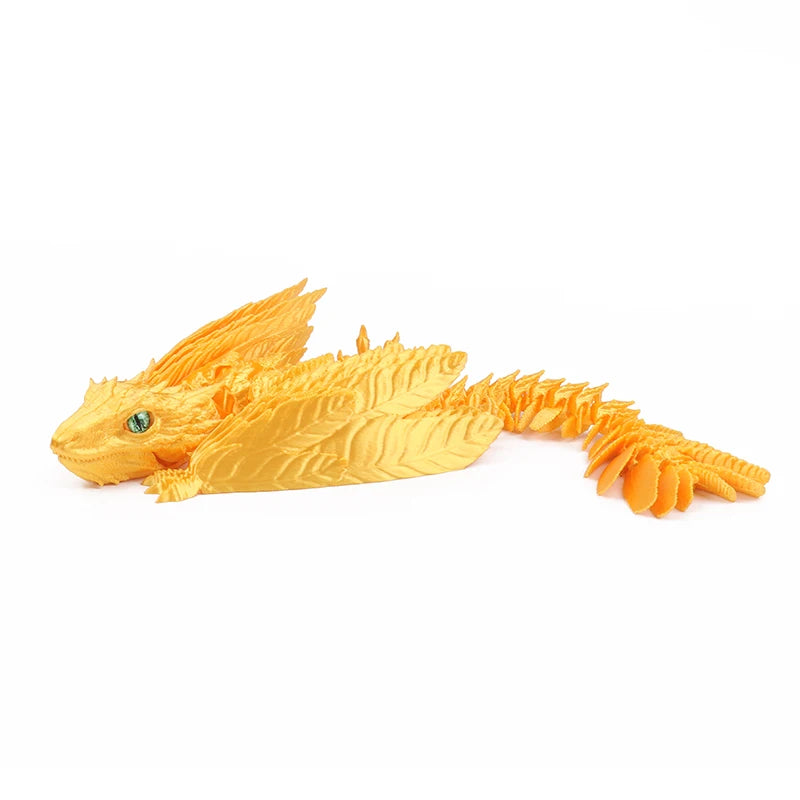 3D Printed Feathered Wyvern Dragon – Articulated Fidget Toy & Home Office Decor - Image 16