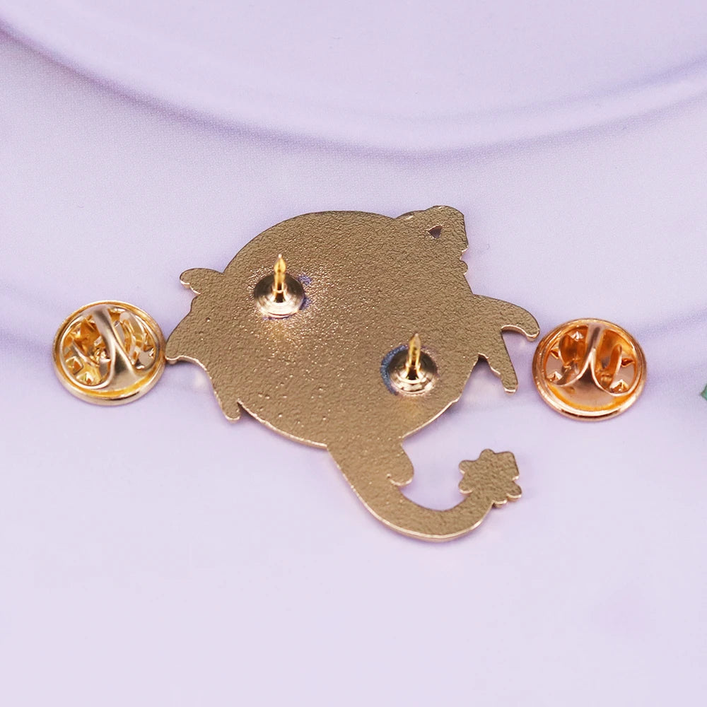 Fourth Wing Enamel Dragon Lapel Pin – Fantasy Bookish Gold Metal Brooch - Image 2