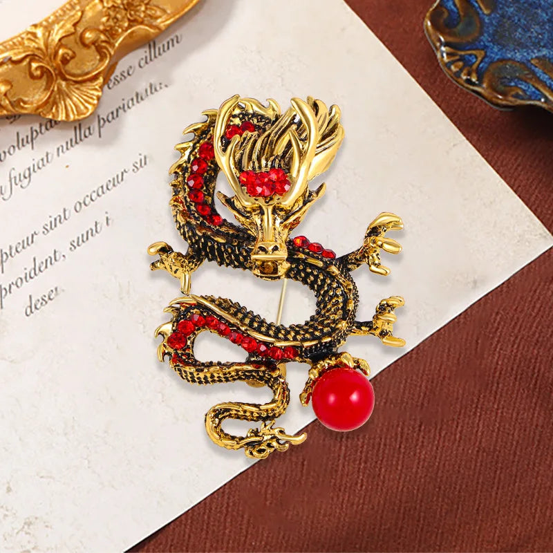 Chinese Dragon Brooch - Image 5