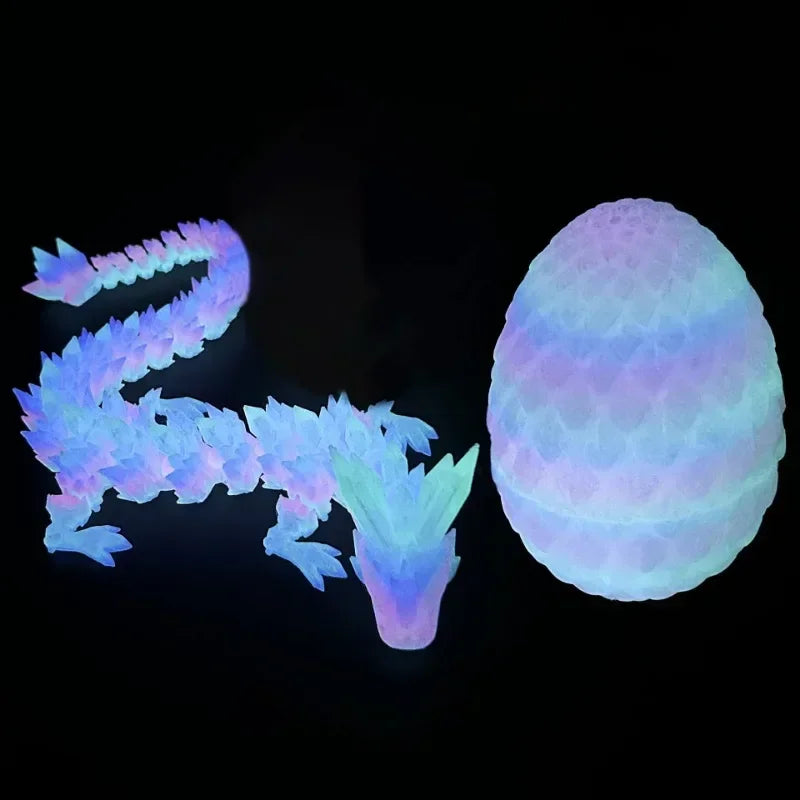 3D Printed Dragon Egg with Fully Articulated Dragon - Image 10