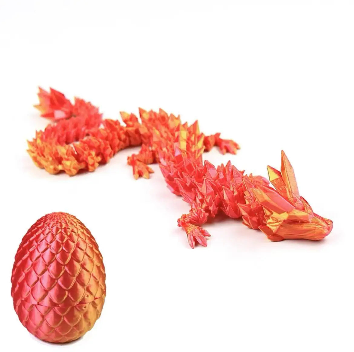 3D Printed Dragon Egg with Fully Articulated Dragon - Image 7