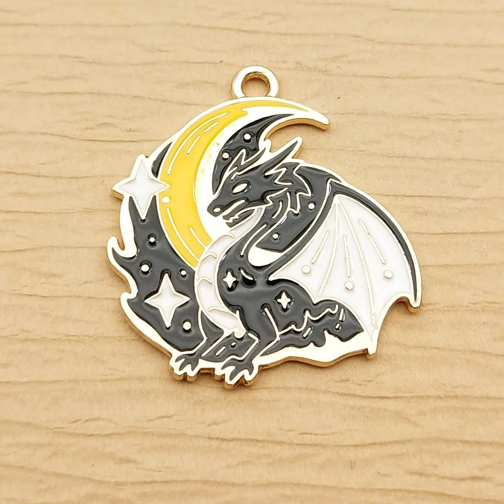 10pcs Enamel Dragon Charms - Image 7