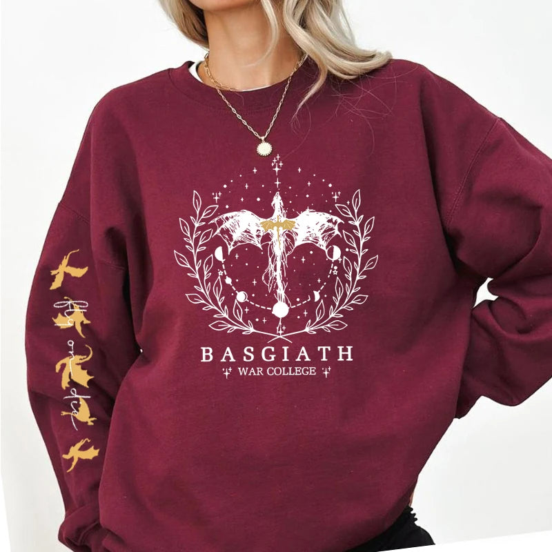 Fourth Wing Sweatshirt for Women – Basgiath War College Dragon Rider Crewneck Pullover | Fantasy Streetwear Hoodie - Image 6