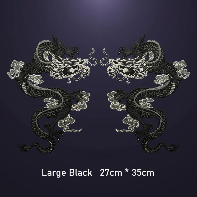 AHYONNIEX High-Quality Large Dragon Patches – DIY Embroidered Sew-On Fabric Stickers for Clothes - Image 22