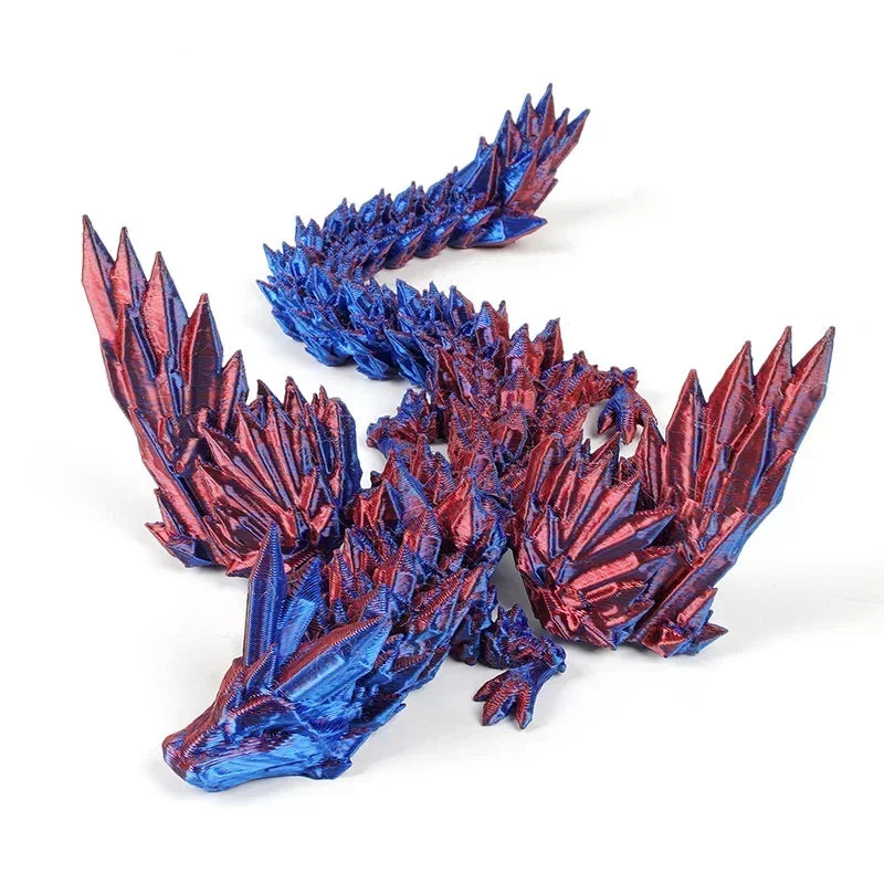 3D Printing Dragon Ornaments Sculpture – Flexible Articulated Dragon Crafts | Creative Kid Interaction Toys & Decorative Figurines - Image 10