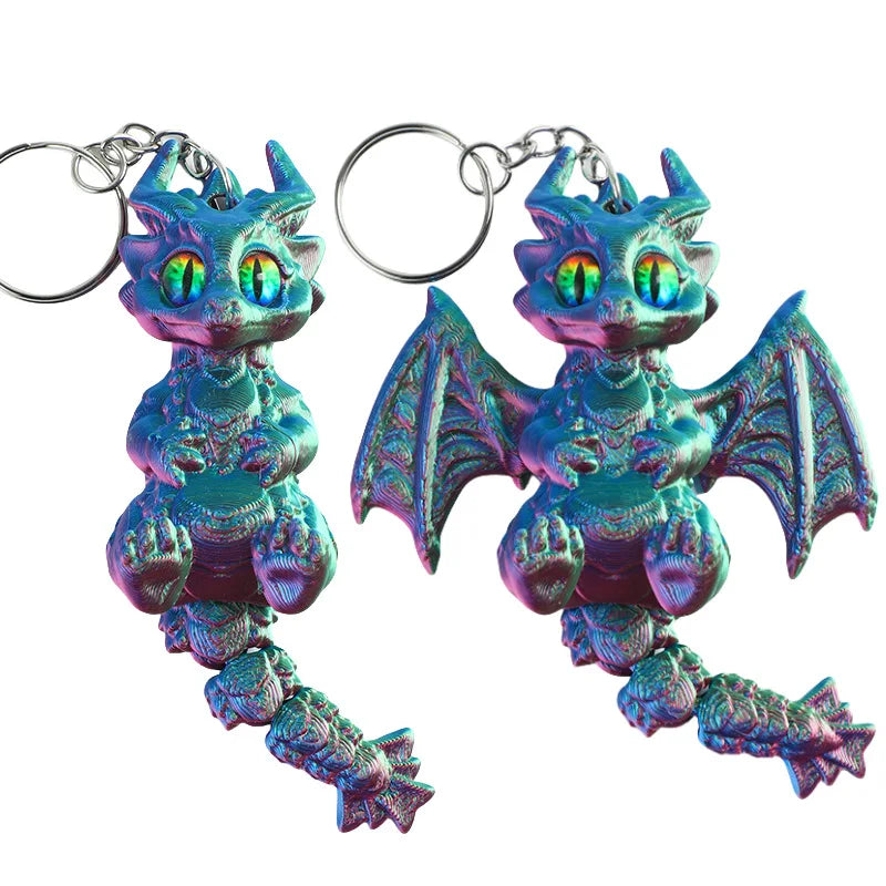 3D Printed Articulated Demon Dragon – Fidget Toy & Desktop Ornament Figurine - Image 17